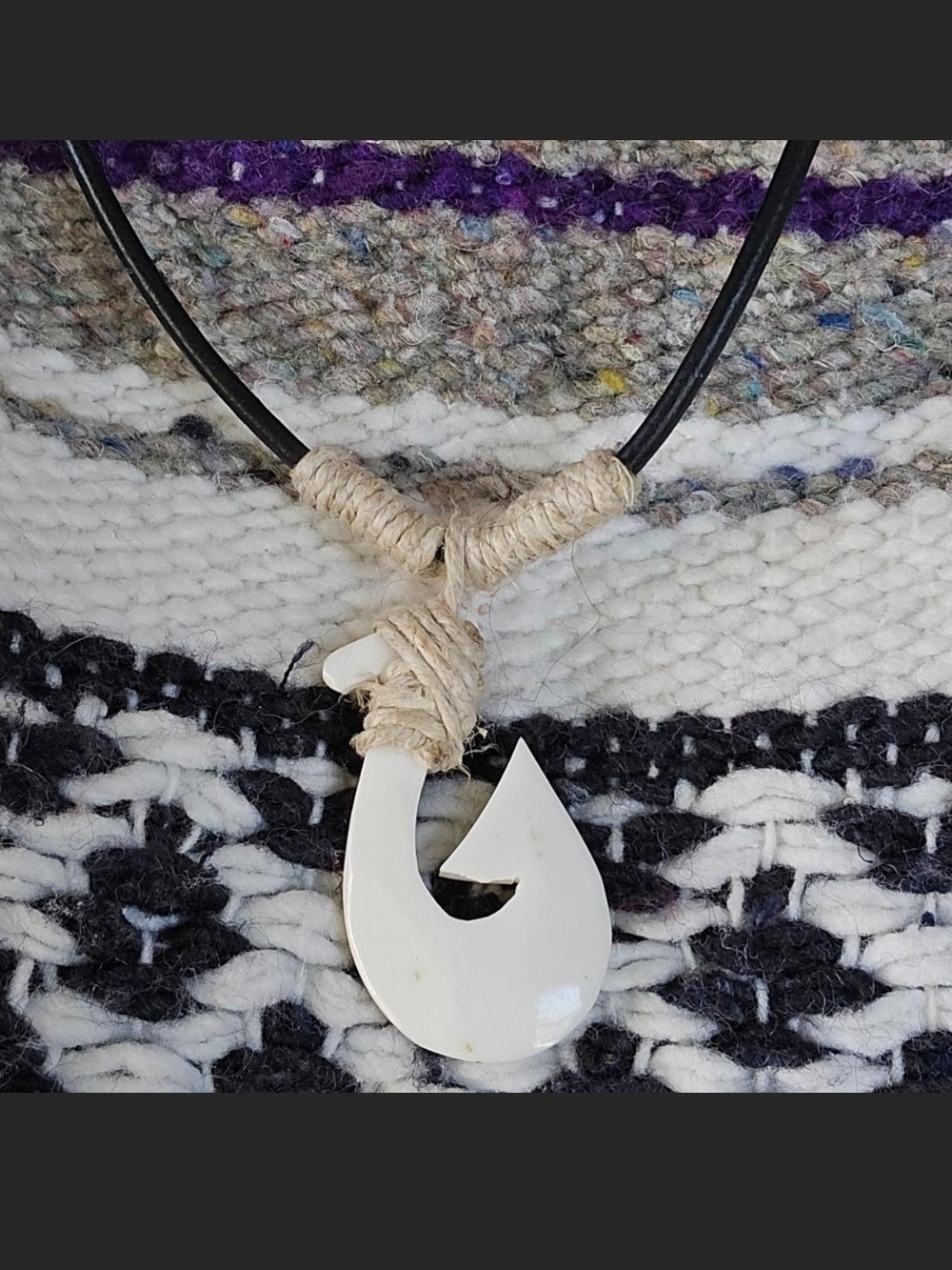 Handmade White Fishhook Pendant Necklace - Women Jewelry